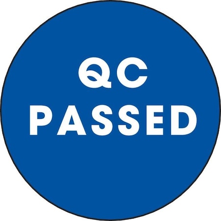 Decker Tape Products Label, DL3565, QC PASSED, 2" DL3565